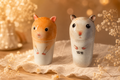 Custom hand-painted hamster memorial urn Jingdezhen ceramic small pet