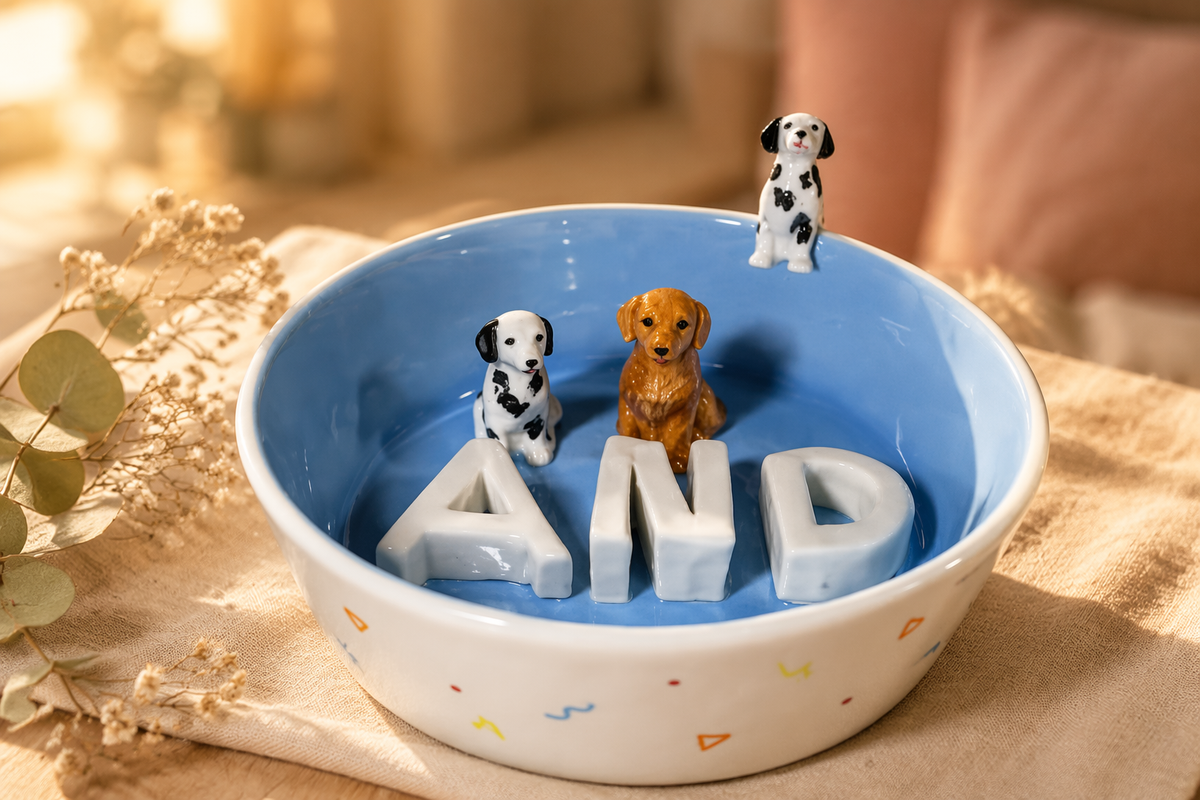 Custom hand-pinched pet ceramic saucer artisan sculpted dish Jingdezhen